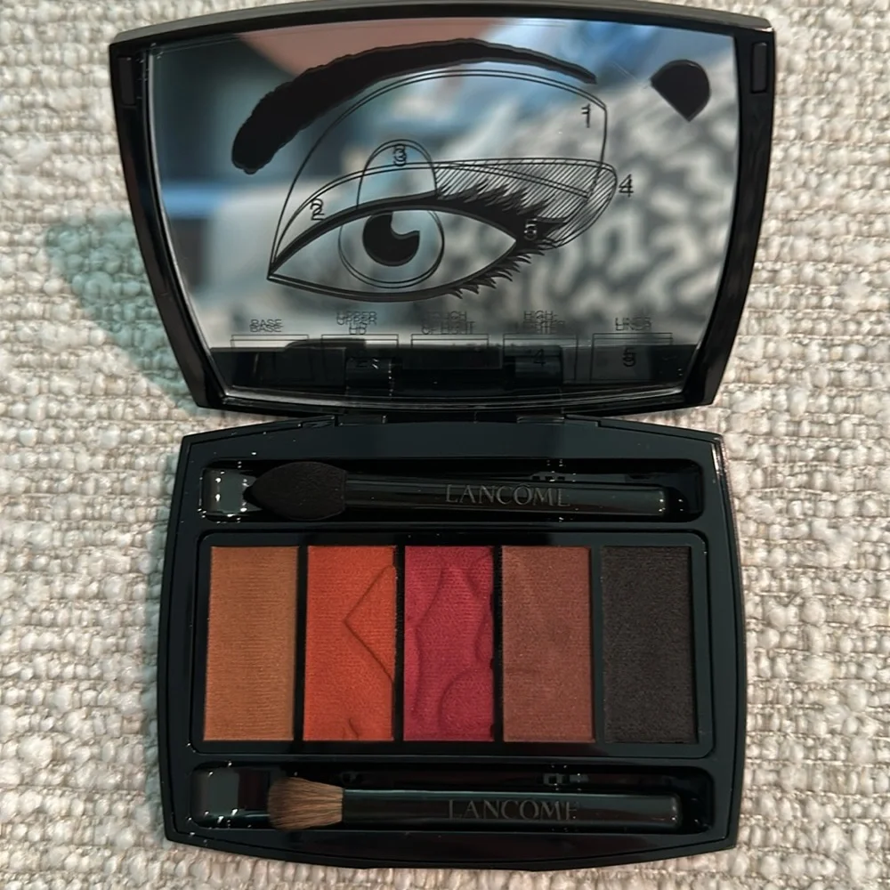 Lancôme Brush set of 3 new in packaging with free Lancôme eyeshadow palette